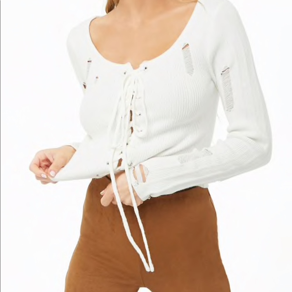 Forever 21 Distressed Sweater